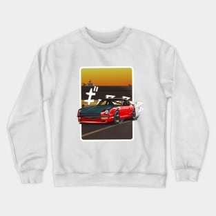 Datsun Z in Sunset Crewneck Sweatshirt